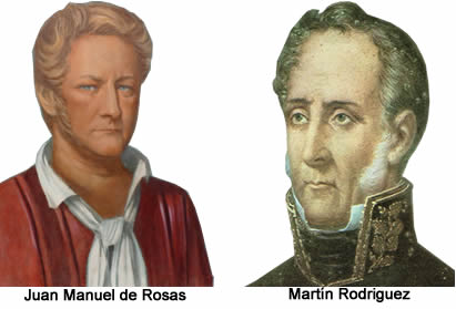 JUan MAnuel de Rosas y Martin Rodriguez
